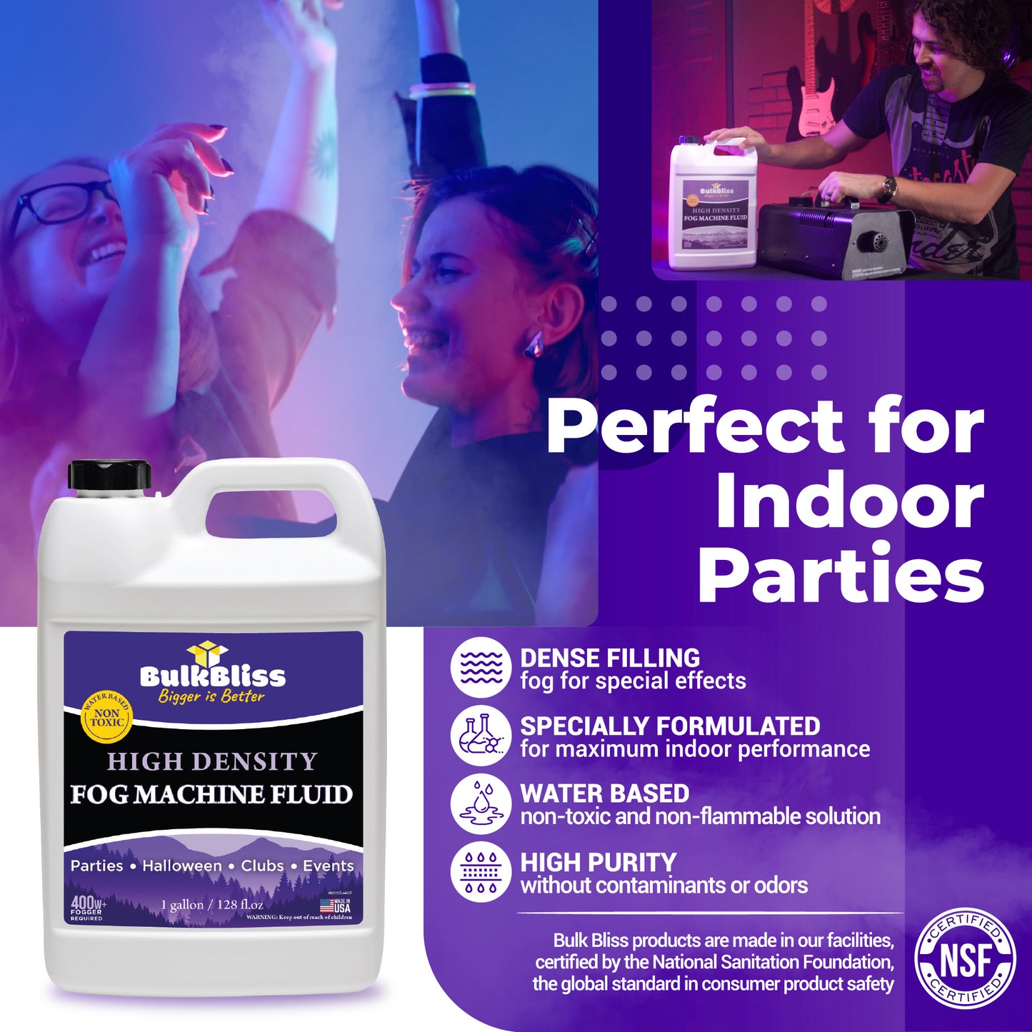 BulkBliss High Density Fog Machine Fluid