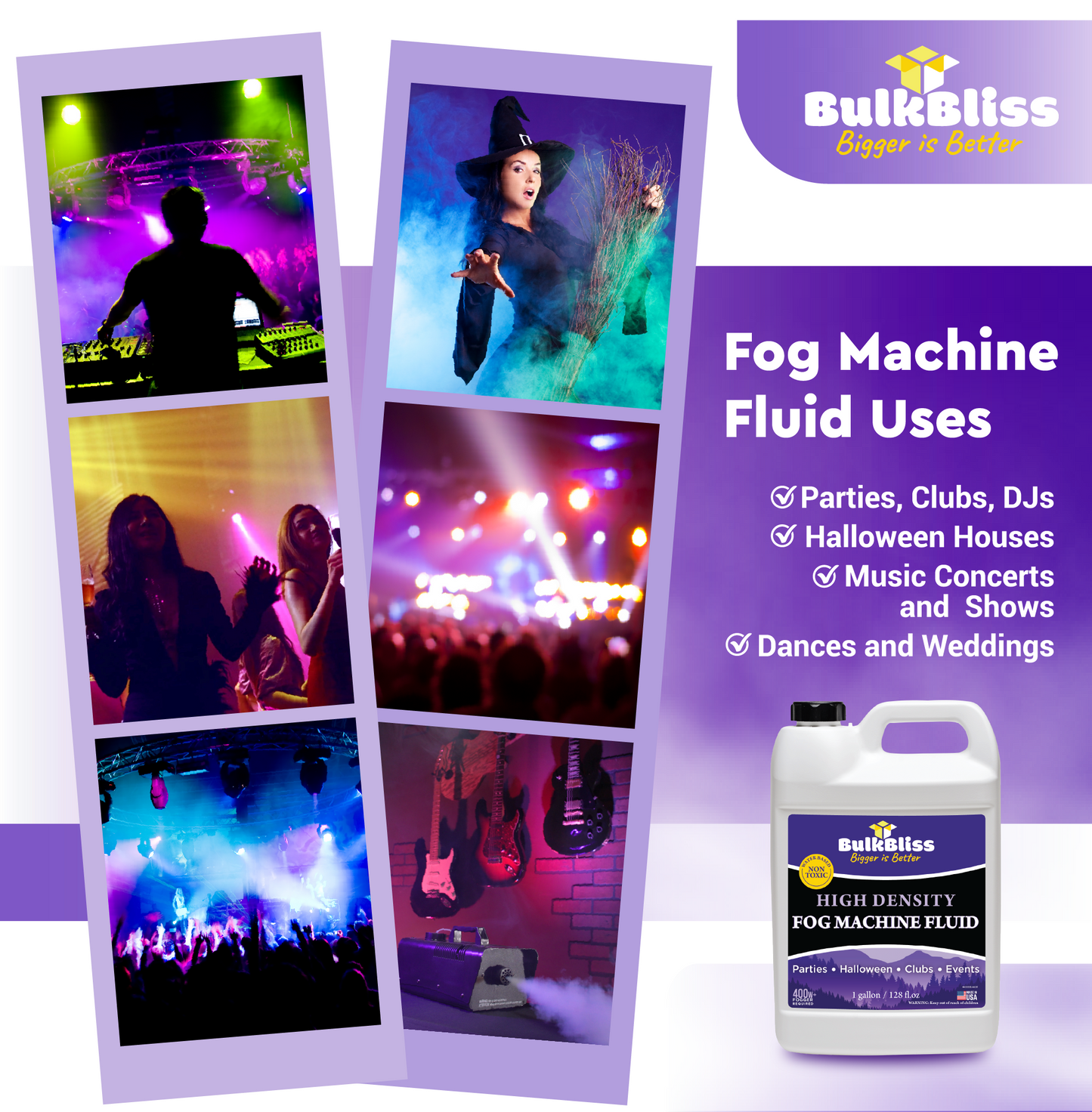 BulkBliss High Density Fog Machine Fluid