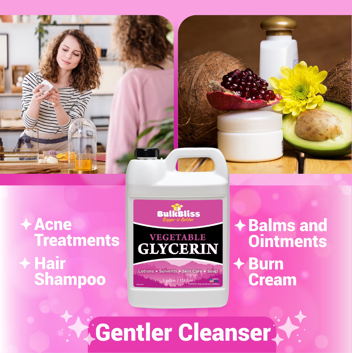 BulkBliss Vegetable Glycerin Food Grade, Non-GMO