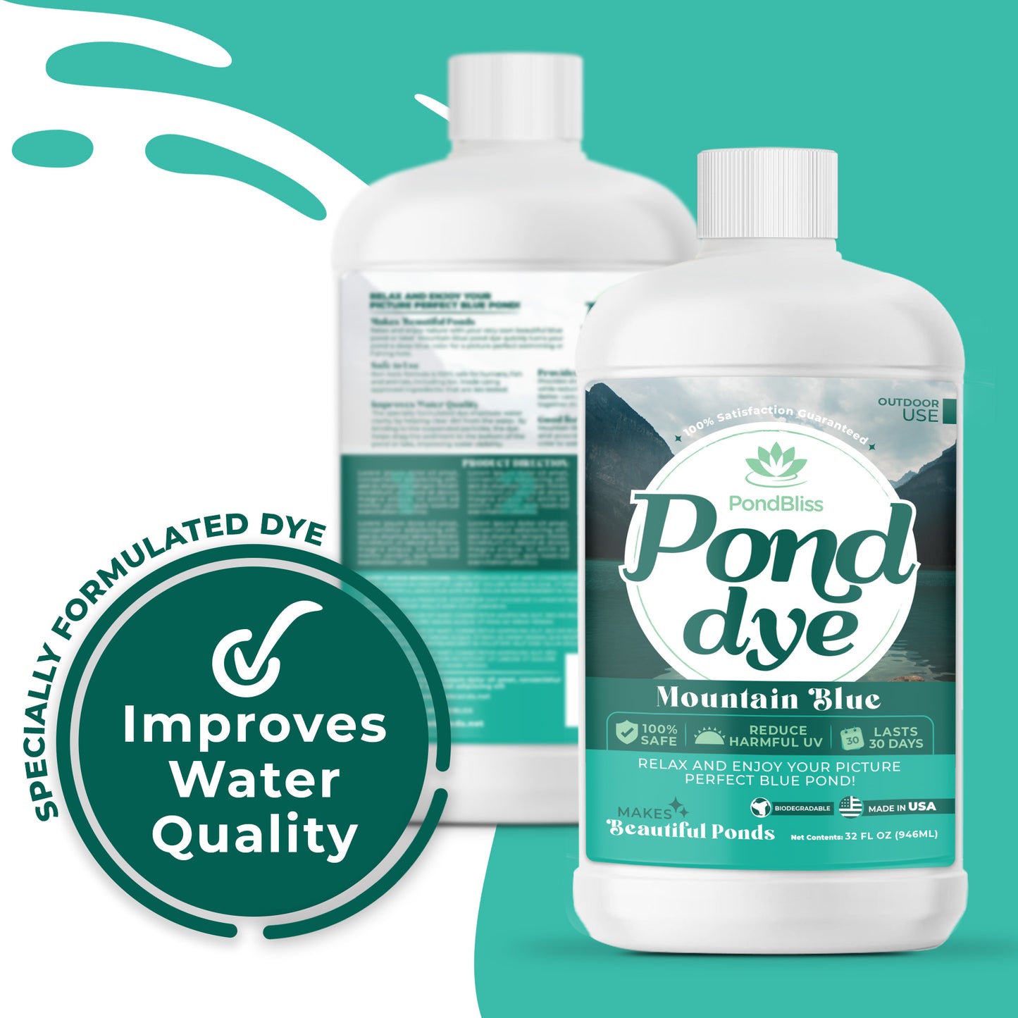 PondBliss Pond Dye Concentrate (Mountain Blue)