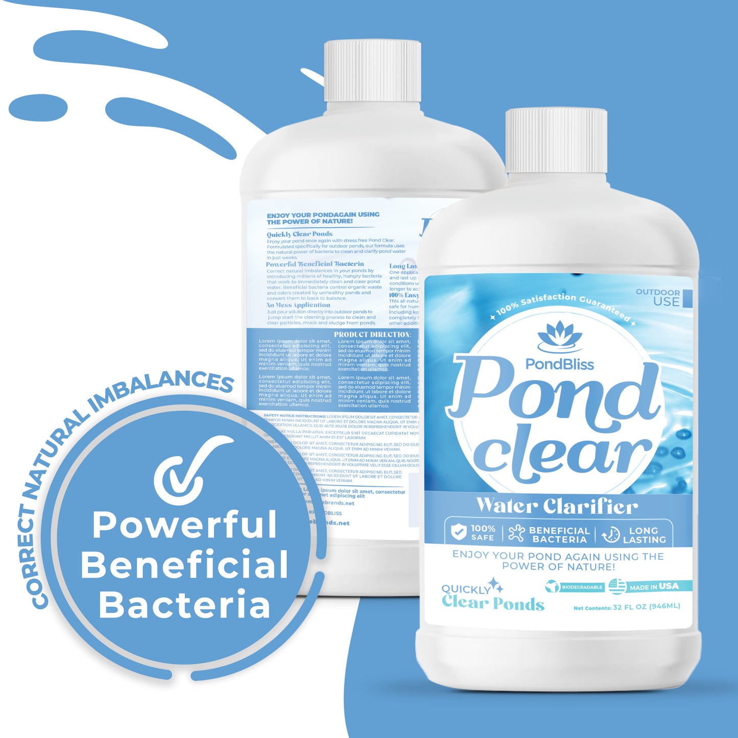 PondBliss Pond Clear Water Clarifier 32oz