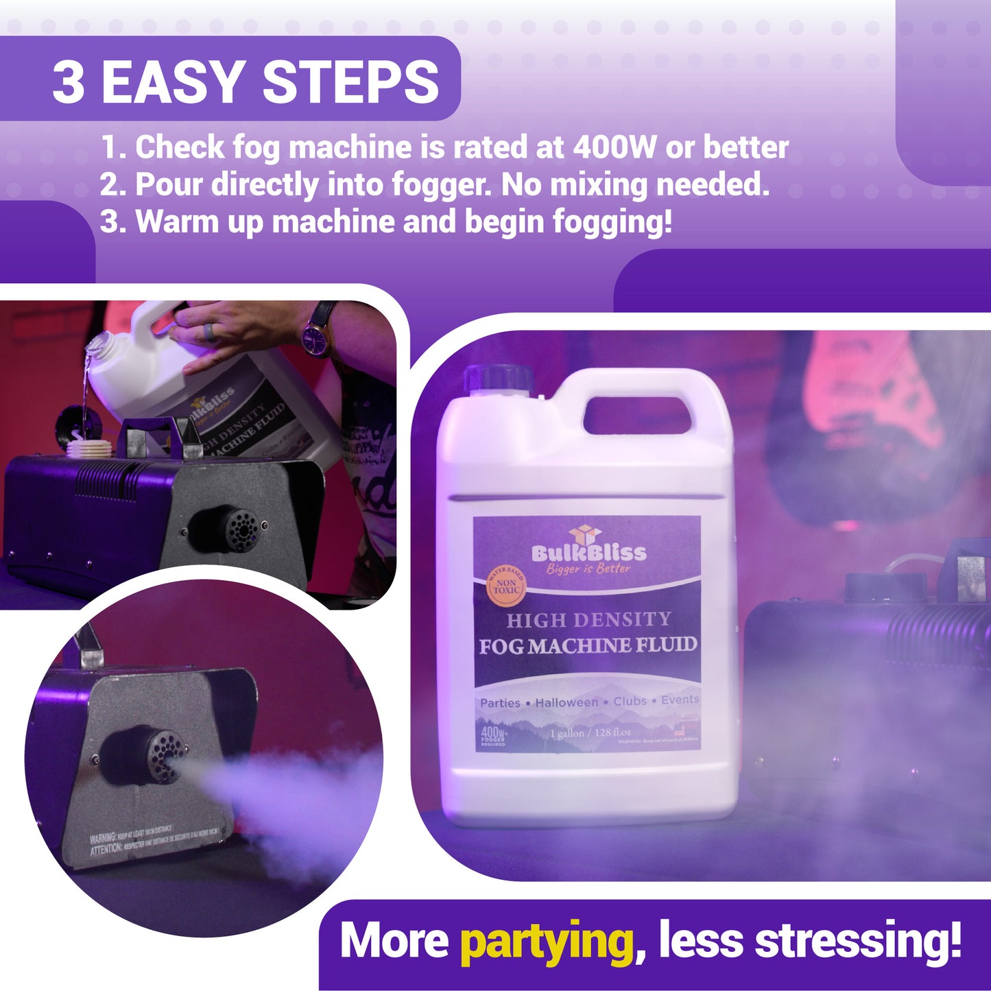 BulkBliss High Density Fog Machine Fluid