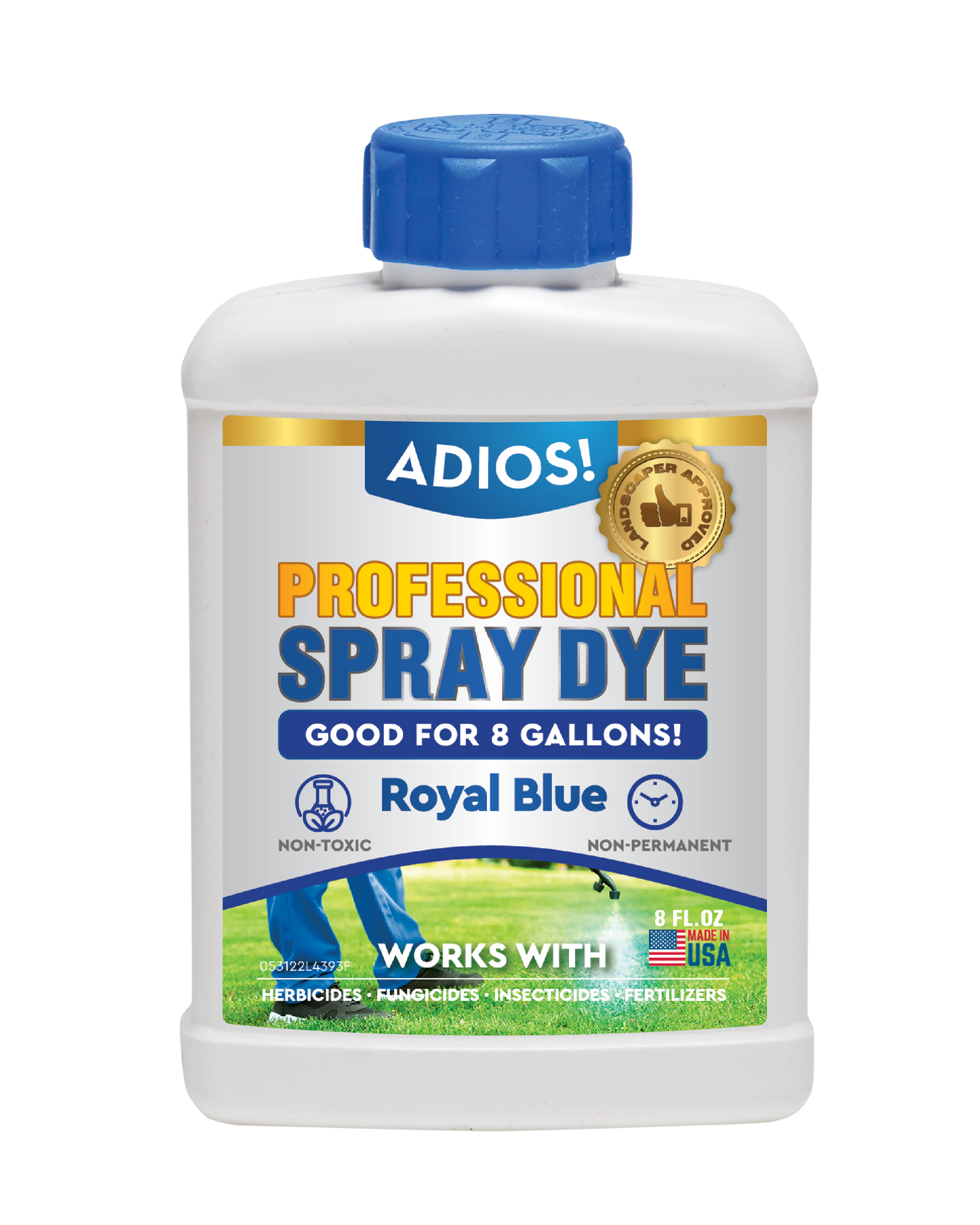 Adios! Professional Blue Spray Dye Marker